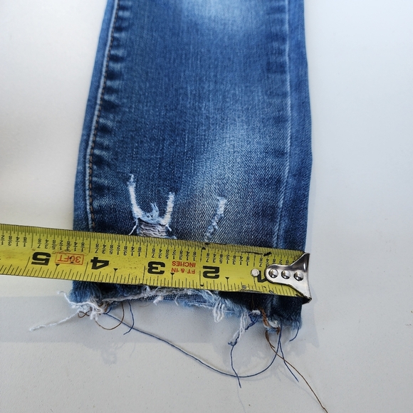 Aeropostale Skinny Jeans Womens Super High Rise Curvy Jegging Distressed 000 Reg - Picture 2 of 11